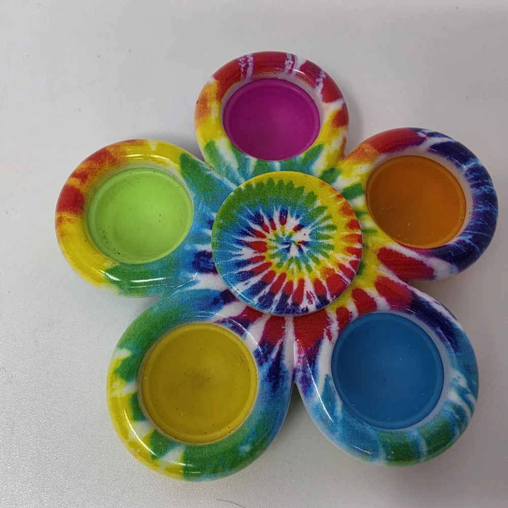 Spinner Tye Die Fidget SensoryToy Lot of 2